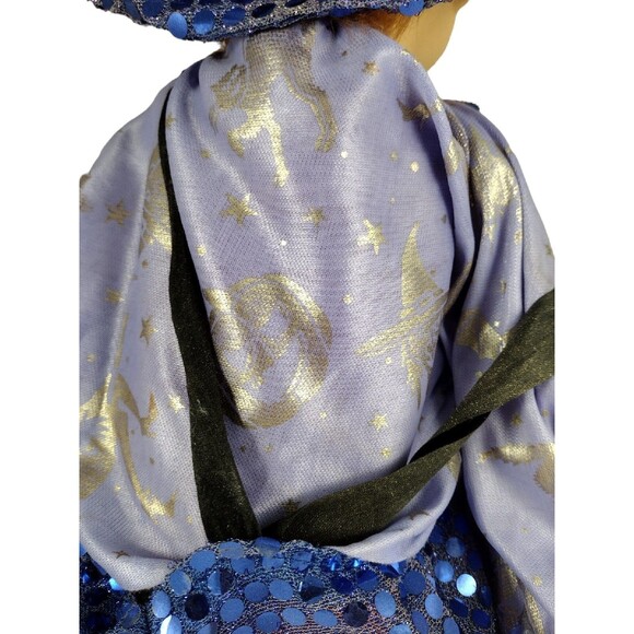 VTG Porcelain Cloth Clown Marionette 22" On Swing Face Halloween Puppet READ - Picture 7 of 10